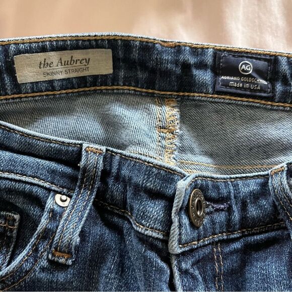 Ag Adriano Goldschmied Blue Skinny Jeans with Distressed Finish the Aubrey Sz 30 - Picture 7 of 7